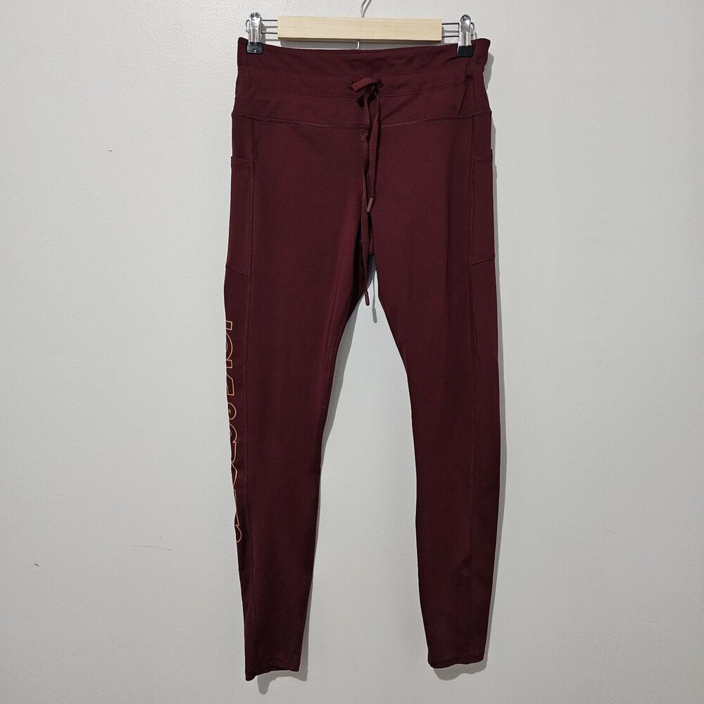 Love & Sports - Jogger Pants Fitted High Rise - Size M - Burgundy